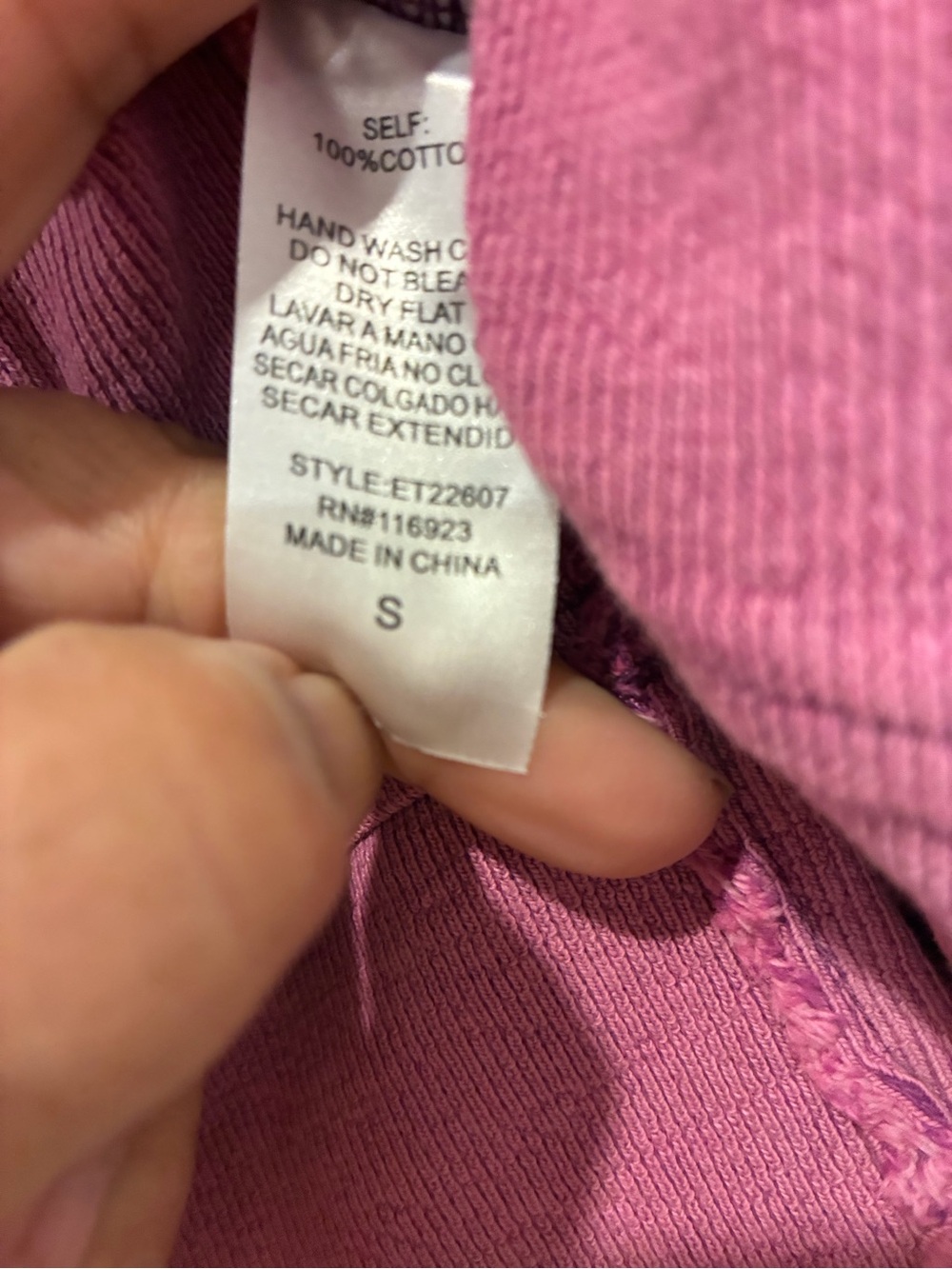 easel Dusty Rose Crewneck Pullover Sweatshirt - Picture 5 of 5